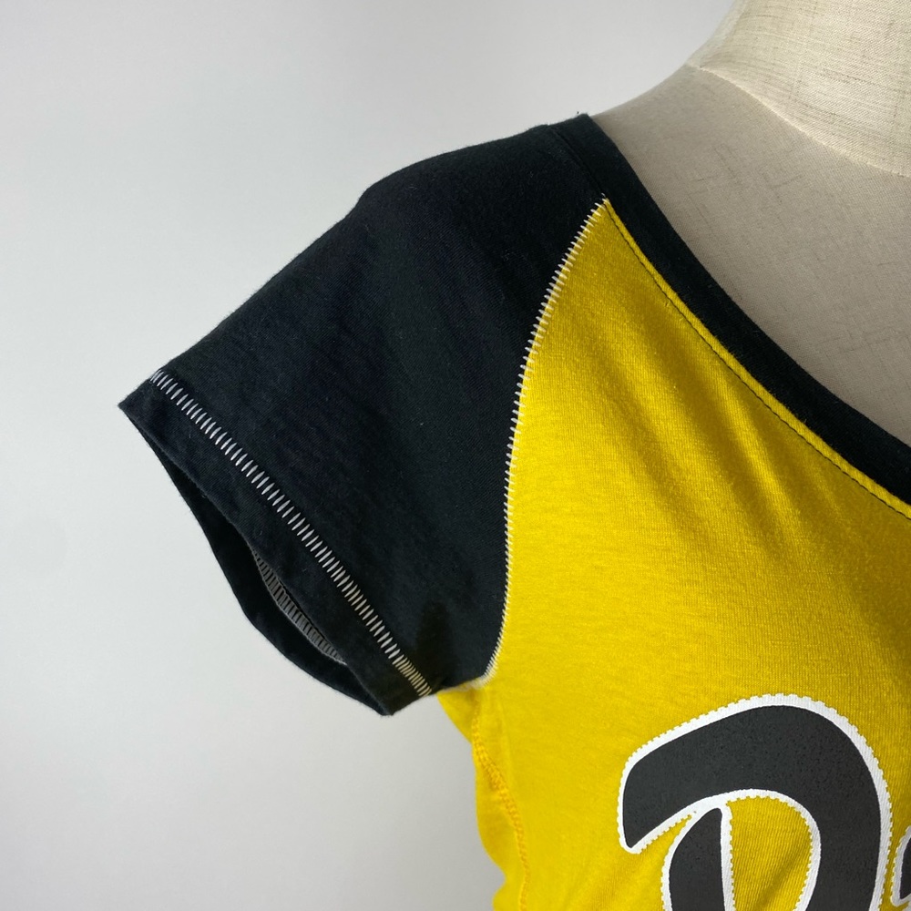 PITTSBURGH PIRATES V Neck Ladies Baseball T-Shirt Womens Medium - Picture 3 of 8